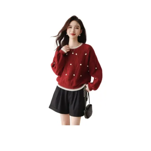 X MOOM Свитер Женские Бордовый