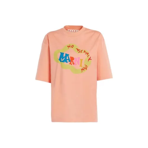 MARNI X NO VACANCY INN Co Бренд Апельсин Женские Рубашки T