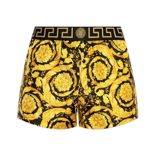 VERSACE Повседневные шорты Мужские Желтые