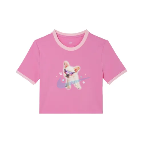 Nike T-Shirt Женская Розовая Pestering