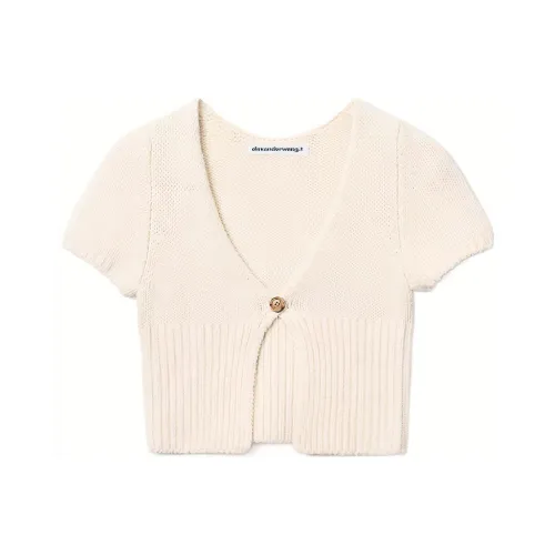 Alexander Wang SS22 Трикотаж Женский Мягкий Белый