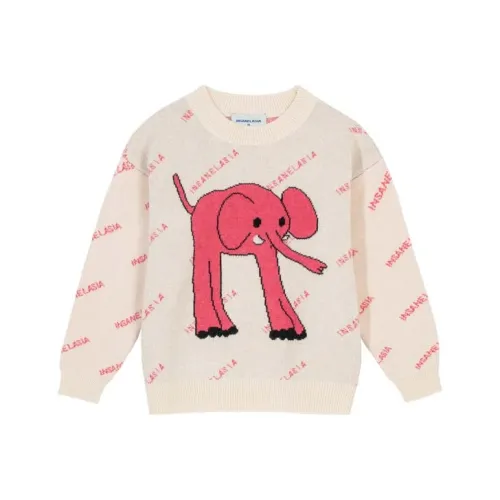 INSANE LASIA Свободный крой Трикотаж Женский Бежевый Розовый Многоцветный