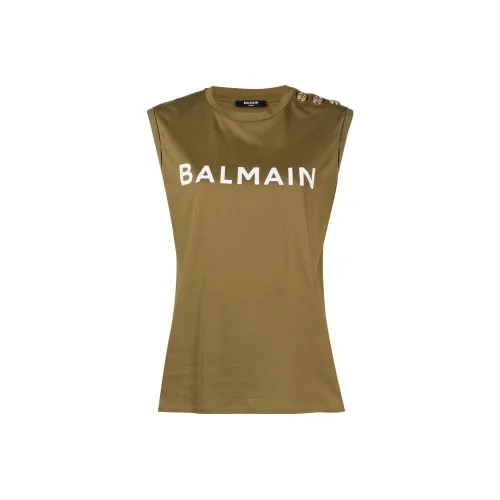 BALMAIN Хаки Женские Футболки