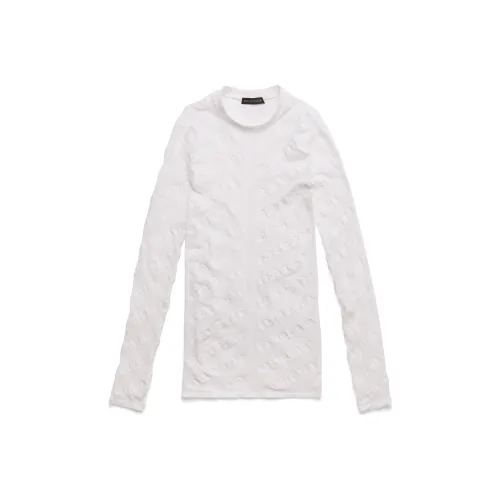 Balenciaga SS23 T-Shirt Женская Белая Облегающий крой