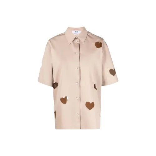 MSGM Светло-янтарные Женские Рубашки