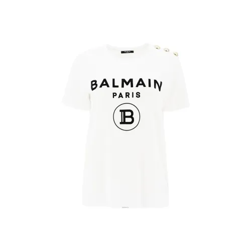 BALMAIN Белые Женские Футболки