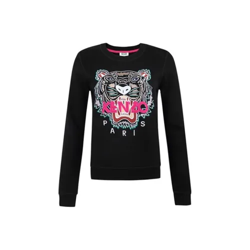 KENZO Classic Tiger Head Черный Женские Свитшоты