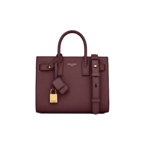 SAINT LAURENT GRAIN LEATHER Сумка Женская Каберне Совиньон Цвет