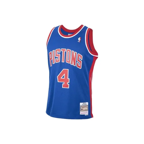 NBA x MITCHELL NESS Detroit Pistons JOE Dumars Баскетбольная Джерси Мужская Синяя