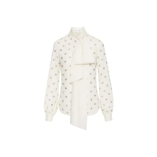 Oscar De La Renta SS24 Рубашка Женская Белая