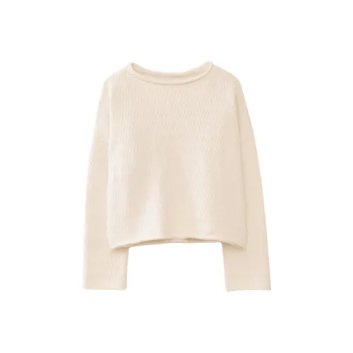 Lauren Manoogian ZIG ZAG Пуловер Трикотаж Женский Белый Белый