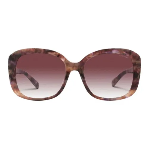 COACH В зависимости от официального сайта Квадратные солнцезащитные очки Унисекс Фиолетовый