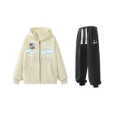 Комплект (Хаки Свитшот + Черные Спортивные Штаны)