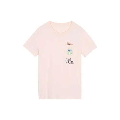 Nike Комплект с короткими рукавами T-рубашка Женская Розовый