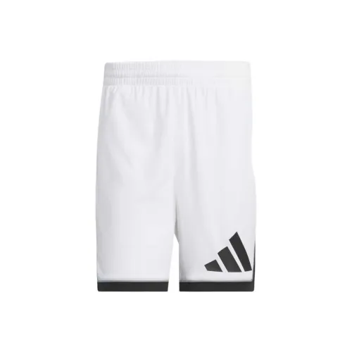 Adidas Баскетбол BADGE OF SPORT Шорты Повседневные шорты Мужские Белые