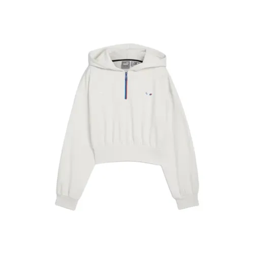 PUMA BMW M Motorsport ESSDRYCELL Полузастежка Толстовка Свитшот Женские Парообразный серый