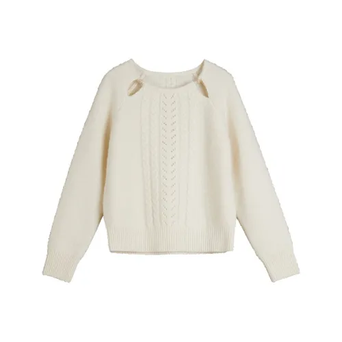 Elle Экрю Женские Свитеры