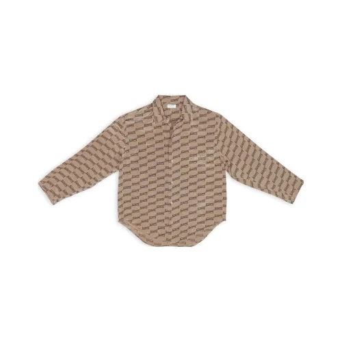 Balenciaga FW22 Рубашка Женская Коричневая