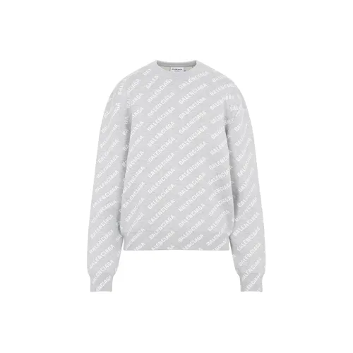 Balenciaga FW22 Свитшот Женский Светло-Серый