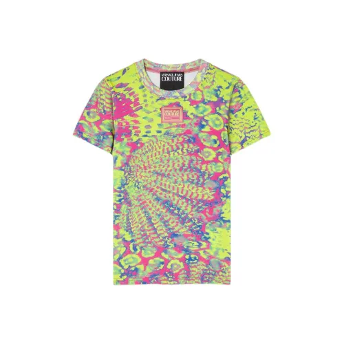 VERSACE JEANS COUTURE SS24 T Рубашка Женская Зеленая