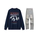 Темно-синий + Грязно-желтый