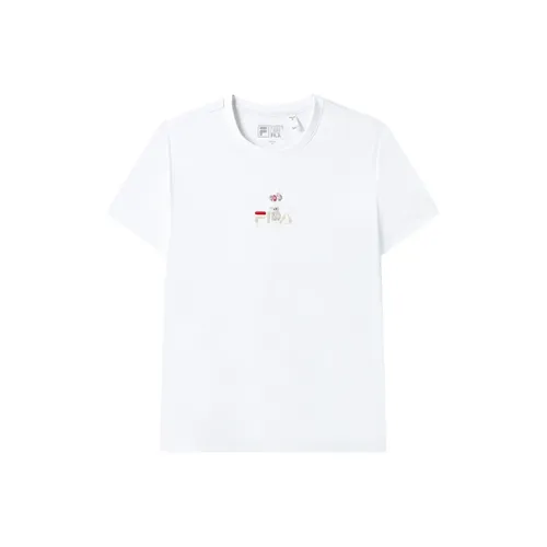 FILA Valentine's Day Collection Стандартный белый Женские футболки
