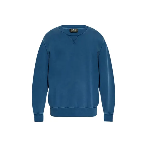 A.P.C. Joint Paragraph Синий Мужской Свитеры