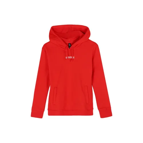 ADIDAS NEO Ярко-розовый Красный Флуоресцентный Женские Свитшоты