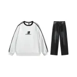 Белый топ+черные брюки