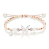 Освежающий, бабочка, браслет - розовый