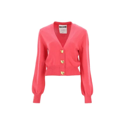 MOSCHINO FW21 Кашемир Свитер Женский Арбузный Красный