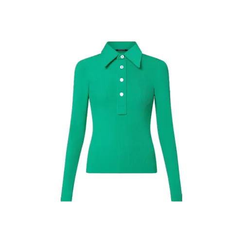 LOUIS VUITTON Новые ежеквартальные продукты LV Зеленое женское поло