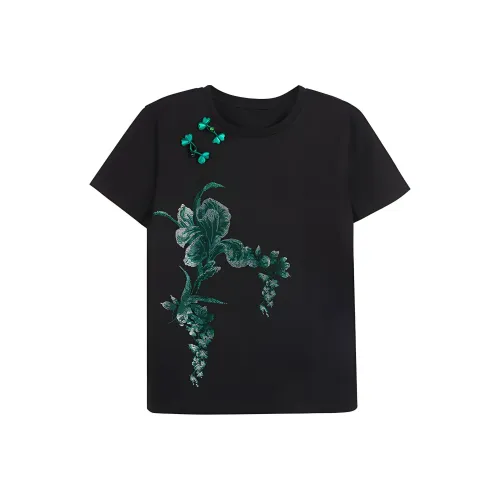 TCH Черные Женские Рубашки T