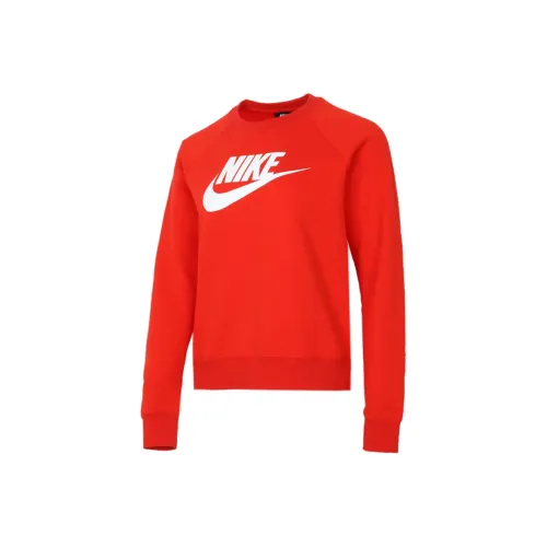 NIKE Красный Женские Свитшоты