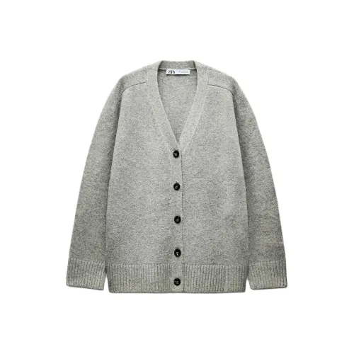 ZARA Серые Женские Свитеры