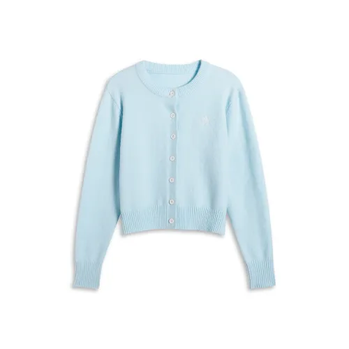 Zeng Xiaoxian Трикотаж Женский Светло-Синий