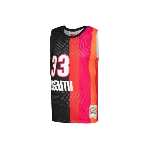 NBA x MITCHELL NESS Miami Heat Alonzo Mourning Баскетбольная Джерси Мужская Черная Красная