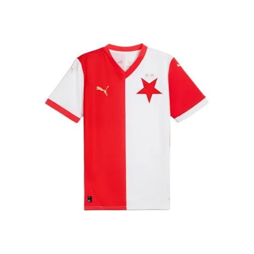 PUMA SK Slavia SS24 Домашний Джерси Мужской Футбол Джерси Красный