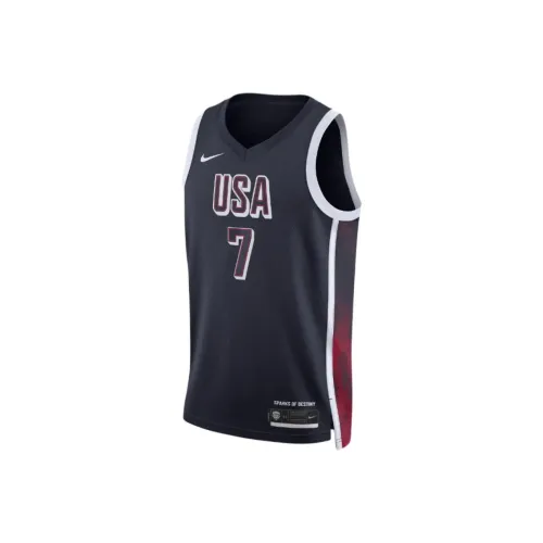 Nike USA Basketball Olympic Team Series Dri FIT Баскетбольная Джерси Мужская Морская