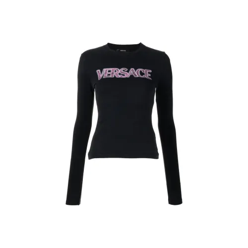 VERSACE Черные Женские Т-рубашки