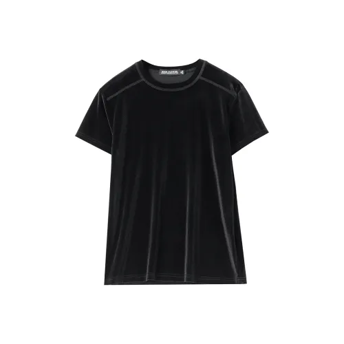 SOON FLOWER Летний Регулярный T-Рубашка Женская Черная