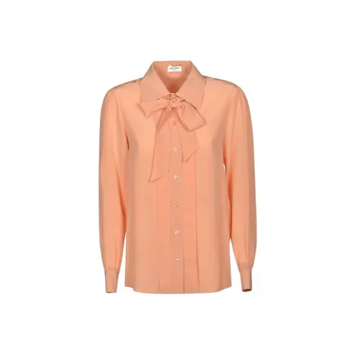 SAINT LAURENT Апельсиновые Женские Рубашки