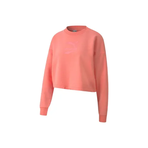 PUMA Benz Series Лососевый Красный Женские Свитшоты