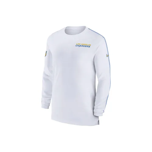 nike Лос-Анджелес Зарядники Sideline COACH Регби Джерси Мужской Белый