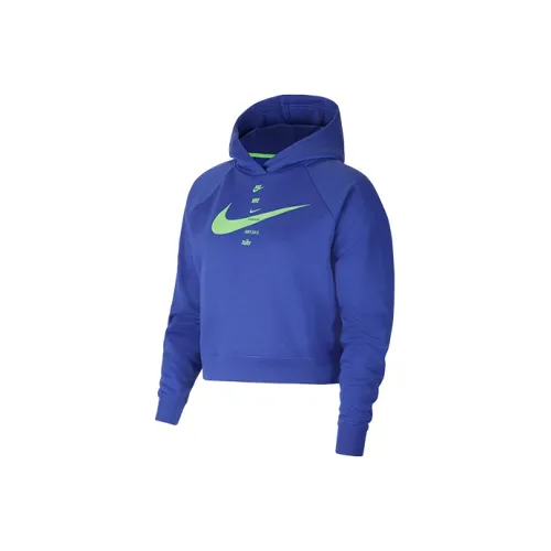 NIKE Синий Женские Свитшоты