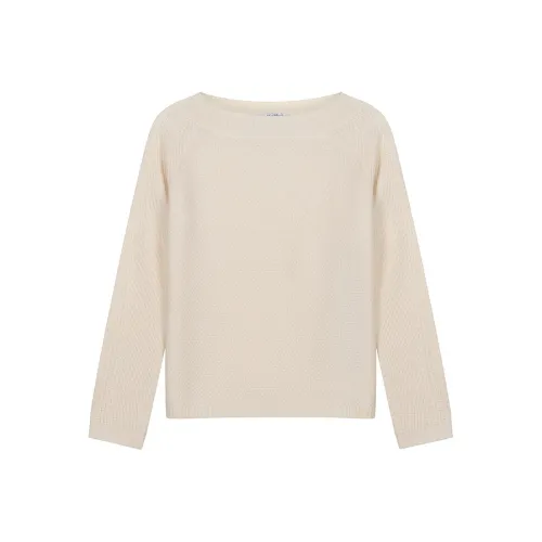 MaxMara Экрю Женские Кашемировые Свитеры