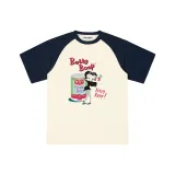 Абрикос/Темно-синий