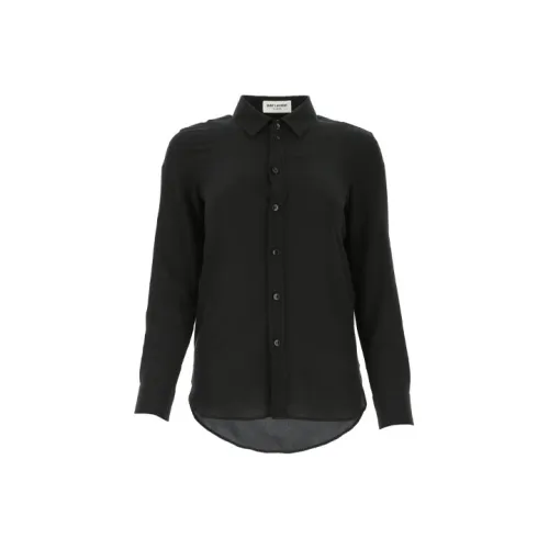 SAINT LAURENT Рубашка Женская Черная