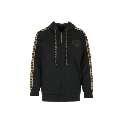 FENDI Толстовка Пальто Женское Черное