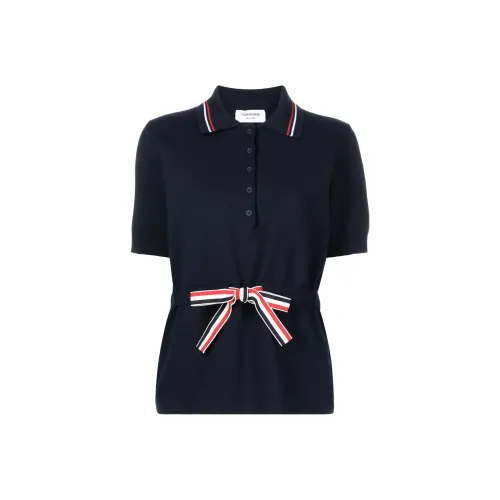 THOM BROWNE Морской синий Женские Поло